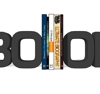  现代书籍草图大师模型，书籍sketchup模型下载