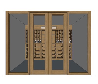 现代酒柜酒架草图大师模型，酒柜su模型下载