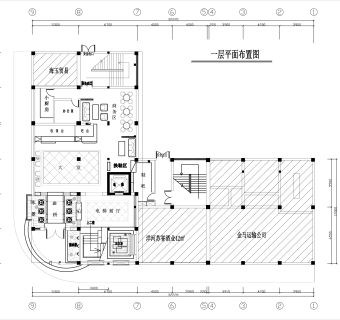 现代服务中心CAD施工图免费下载