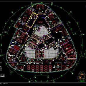 江西新力中心新宇建设工程有限公司办公室全套设计，CAD施工图纸免费下载