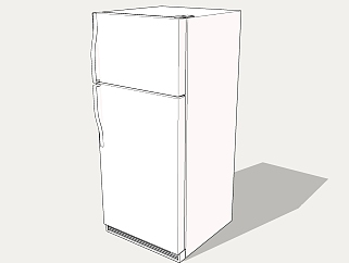 冰箱SU模型，冰箱 sketchup模型下载