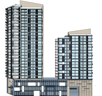 高层酒店草图大师模型下载、高层酒店su模型下载