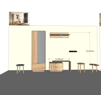 现代简约衣柜草图大师模型，衣柜SKP模型下载