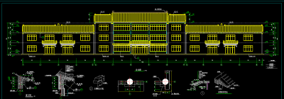 仿古建筑的建筑施工图，建筑CAD图纸下载