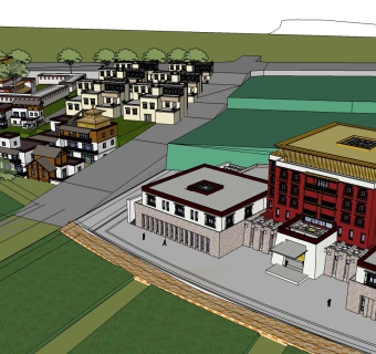 酒店草图大师模型下载、酒店su模型下载