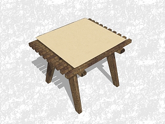 现代凳子sketchup模型，凳子草图大师模型下载