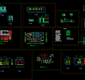中式餐厅装修图，餐厅CAD图纸下载