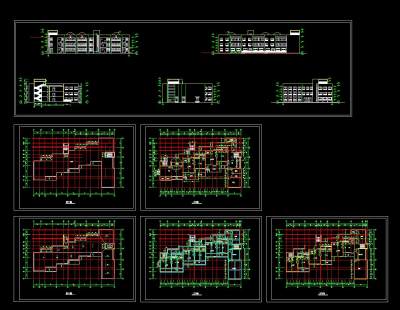 整套幼儿园建筑施工图，幼儿园cad设计图纸下载