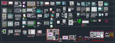 天花吊顶CAD图库，天花吊顶CAD施工图纸下载