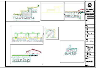 别墅样板房园林施工图,cad建筑图纸免费下载