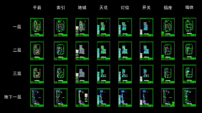 广西荣和会所全套施工图，会所CAD施工图纸下载