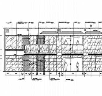 庄重大气办公楼大堂设计CAD施工图