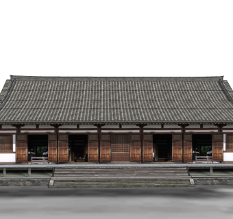 日式古建民房免费su模型下载、古建民房草图大师模型下载