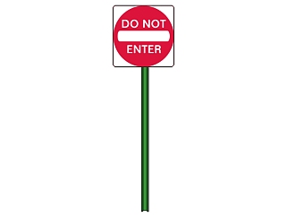 现代禁止标志道路<em>交通</em>标志牌su模型下载、禁止标志道路...