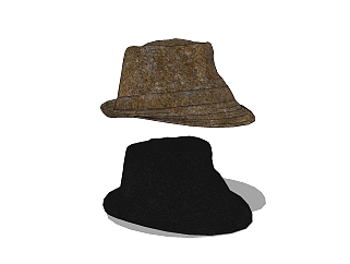 现代帽子草图大师模型，帽子su模型下载