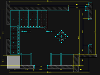 最新展厅设计CAD设计图纸，展厅cad平面布置图下载