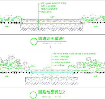 某别墅园林施工图,cad建筑图纸免费下载