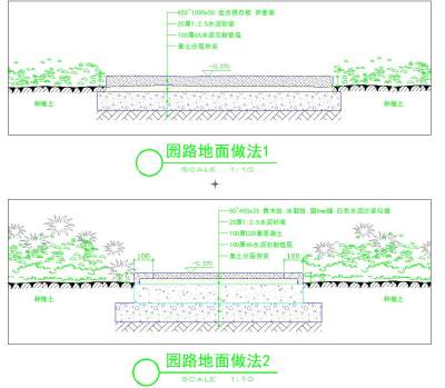 某别墅园林施工图,cad建筑图纸免费下载