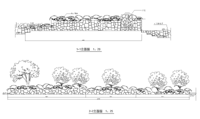 别墅景观设计CAD施工图纸