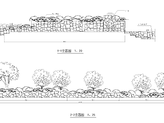 别墅景观设计CAD施工图纸