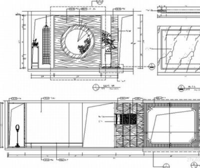 [北京]中式风格古典家具<a href=https://www.yitu.cn/sketchup/zhanting/index.html target=_blank class=infotextkey>展厅</a>CAD装修图（含效果）立面图 