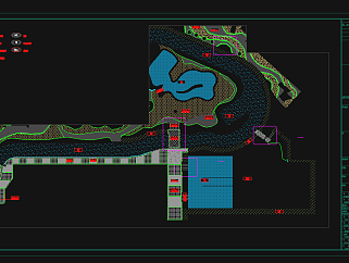万达水乐园游乐园主题乐园景观设计扩初CAD图纸,图库CAD建筑图纸下载