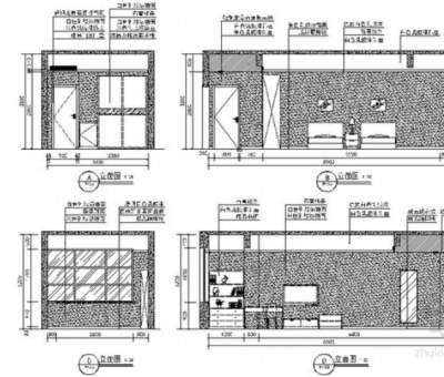 客房立面图 