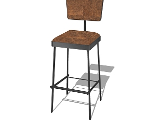 现代<em>吧台椅</em>su免费模型，<em>吧台椅</em>sketchup模型下载