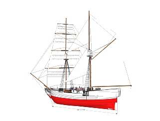 现代帆船<em>sketchup模型</em>，帆船<em>su</em>素材下载