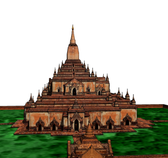 寺庙草图大师模型下载、寺庙su模型下载