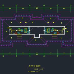 六层办公楼装饰施工图，CAD图纸免费下载