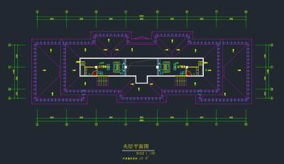 六层办公楼装饰施工图，CAD图纸免费下载