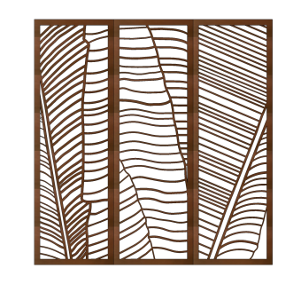 现代简约锈板草图大师模型，锈板skp模型下载