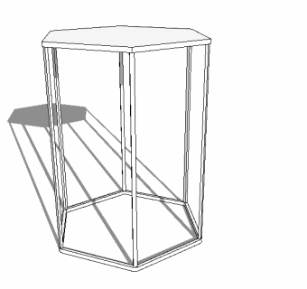 现代简约边几草图大师模型，边几sketchup模型