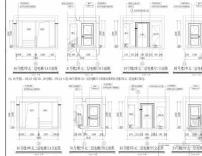 [浙江]农民多高层公寓门厅<a href=https://www.yitu.cn/sketchup/dianti/index.html target=_blank class=infotextkey><a href=https://www.yitu.cn/sketchup/diantizoulang/index.html target=_blank class=infotextkey>电梯</a></a>厅室<a href=https://www.yitu.cn/su/7634.html target=_blank class=infotextkey>内装</a>修施工图立面图