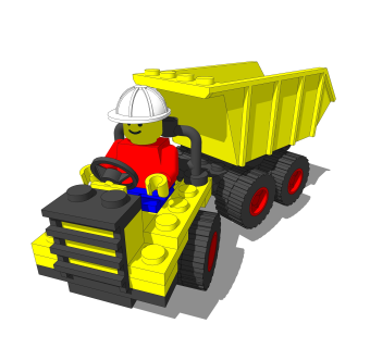 现代儿童小汽车草图大师模型，玩具su模型下载