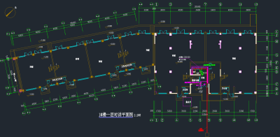 对讲系统CAD平面图，对讲系统CAD施工图纸下载