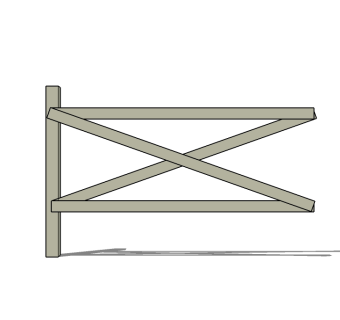 篱笆栏杆su模型下载、篱笆栏杆草图大师模型下载