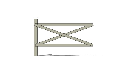 篱笆栏杆su模型下载、篱笆栏杆草图大师模型下载