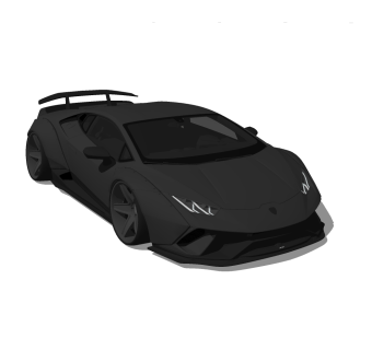 现代跑车草图大师模型，跑车sketchup模型下载