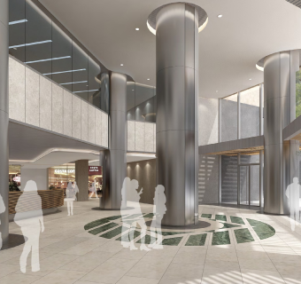 商场内装大堂公区电梯厅走廊施工图CAD图纸，商场cad设计图纸下载