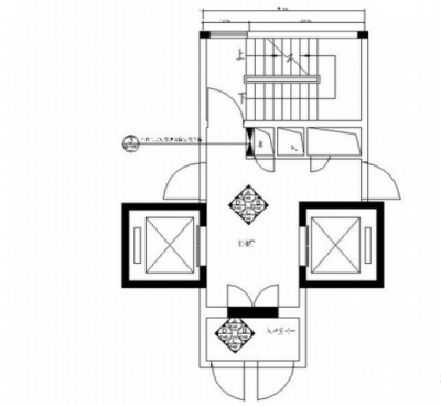 [广东]精品豪华住宅标准层<a href=https://www.yitu.cn/sketchup/dianti/index.html target=_blank class=infotextkey><a href=https://www.yitu.cn/sketchup/diantizoulang/index.html target=_blank class=infotextkey>电梯</a></a>间竣工图