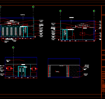 酒店中餐厅施工图，餐饮CAD施工图纸下载