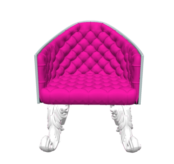 欧式单人沙发免费su模型，欧式布艺沙发skp模型下载