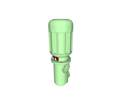 现代水泵草图大师模型下载，水泵sketchup模型