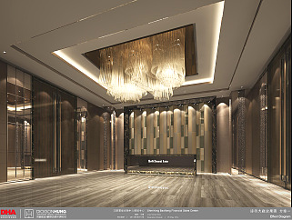 环球金融中心售楼部深化施工图，售楼中心CAD设计图纸下载