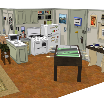 家装草图大师模型，家装SU模型