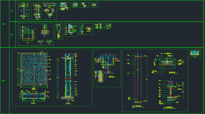 精品超全常用隔断屏风节点cad图库，隔断屏风节点CAD图纸
