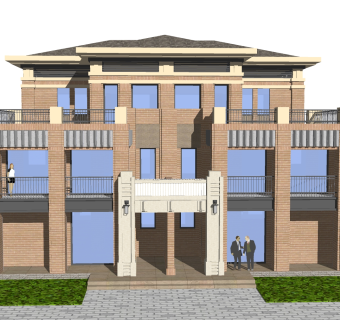 欧式新古典别墅草图大师模型，新古典别墅sketchup模型免费下载