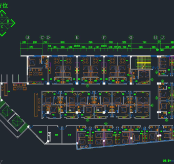 陕西某酒店室内装修图，酒店CAD施工图纸下载